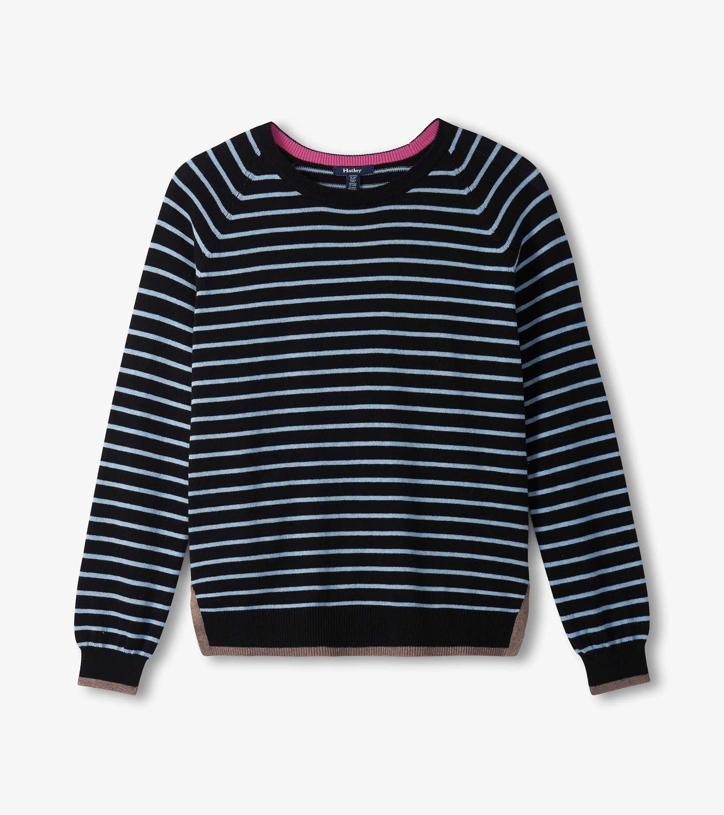 Olivia Jumper - Black Denim Stripes