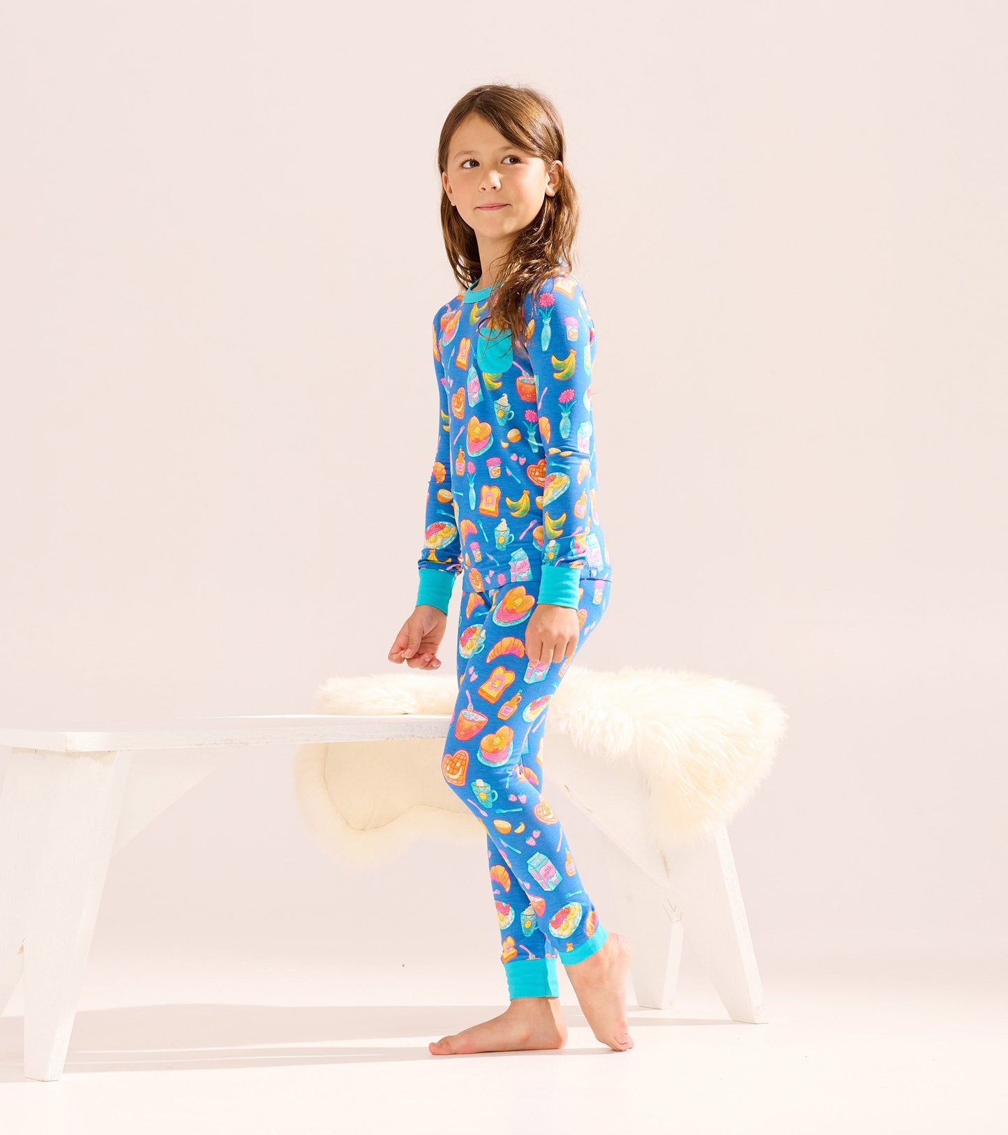 Girls Breakfast Bamboo Pyjama Set