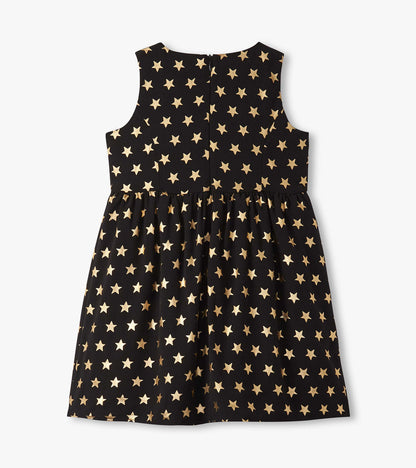 Girls Gold Stars Princess Dress
