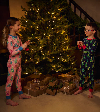 Boys Bottle Brush Trees Glow in the Dark Cotton Pyjama Set