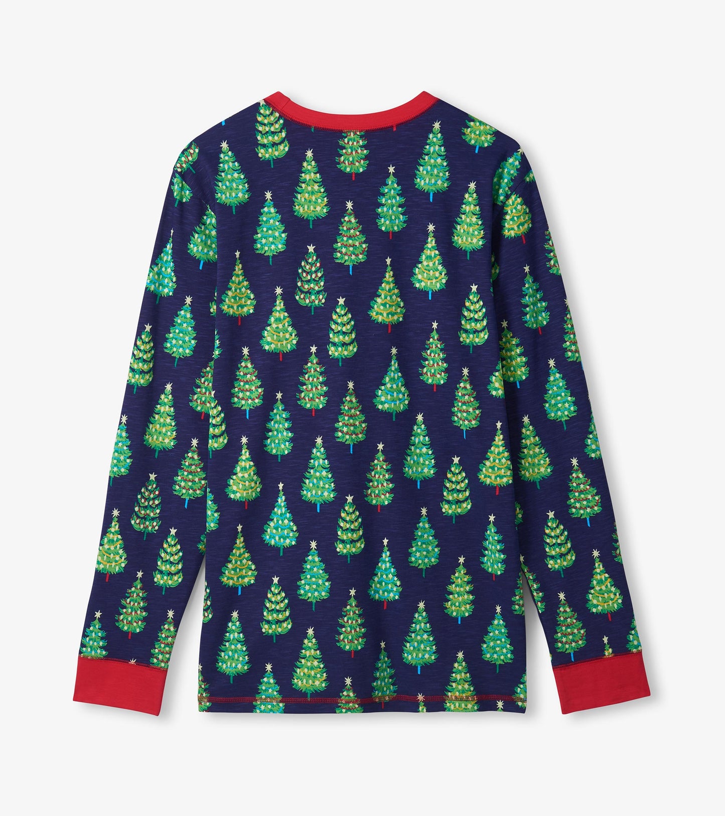 Men's Bottle Brush Trees Glow in the Dark Cotton Pyjama Set