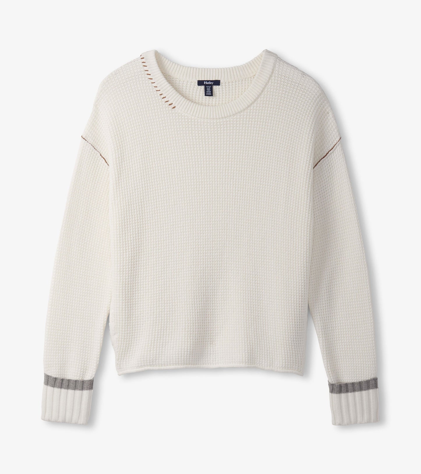 Waffle Knit Jumper - Cream