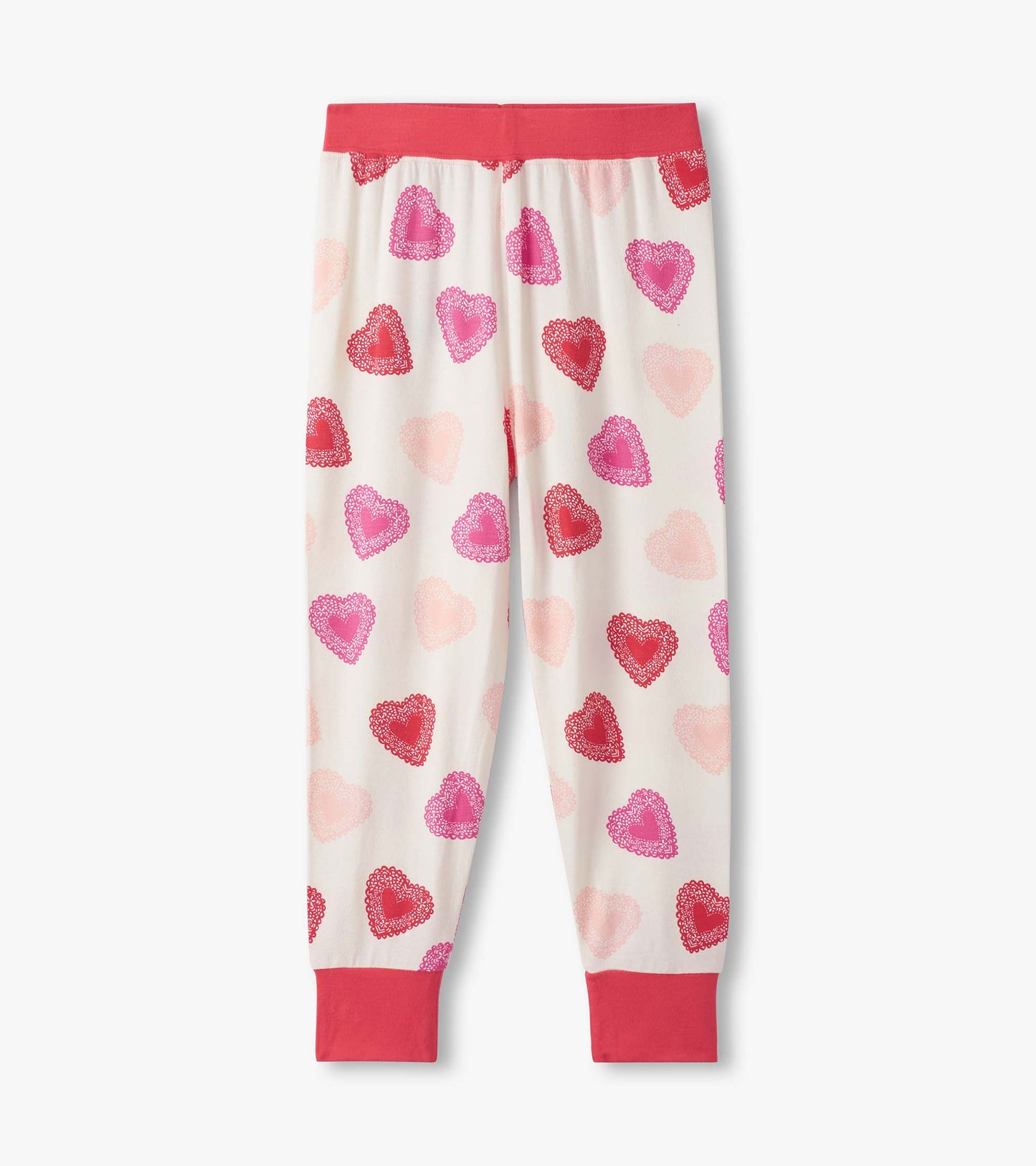 Girls Cut Out Hearts Bamboo Pyjama Set