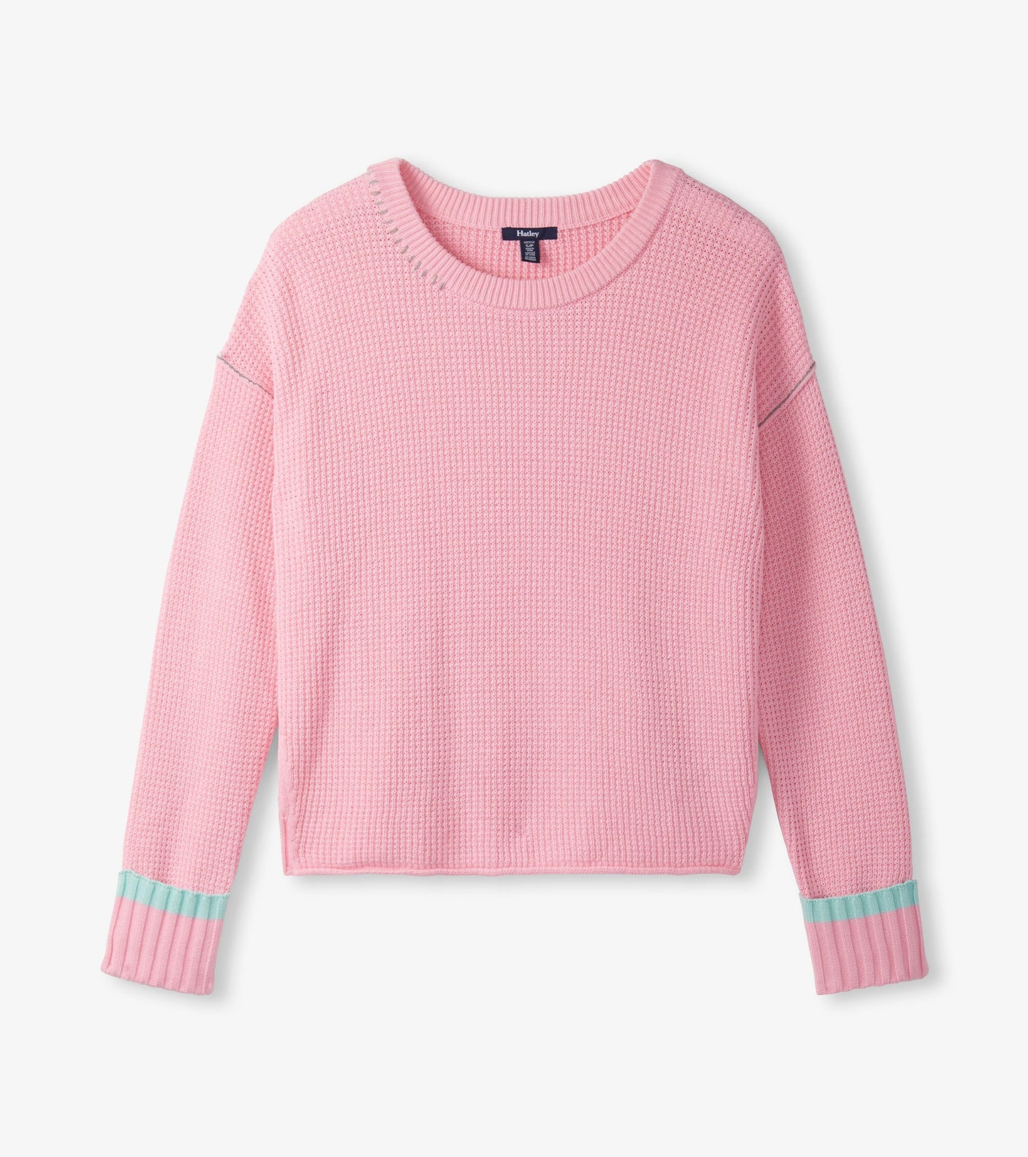 Waffle Knit Jumper - Fuchsia Pink