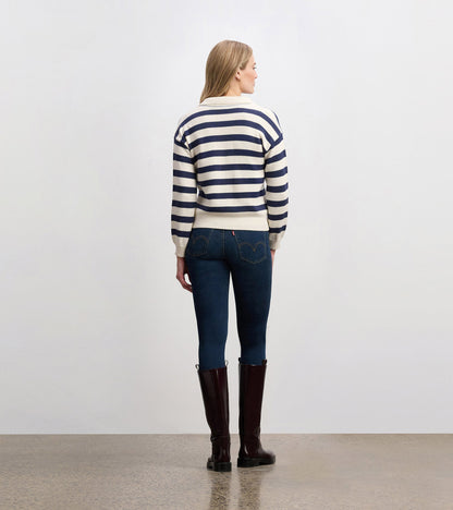 Johnny Collar Jumper - Nautical Stripes
