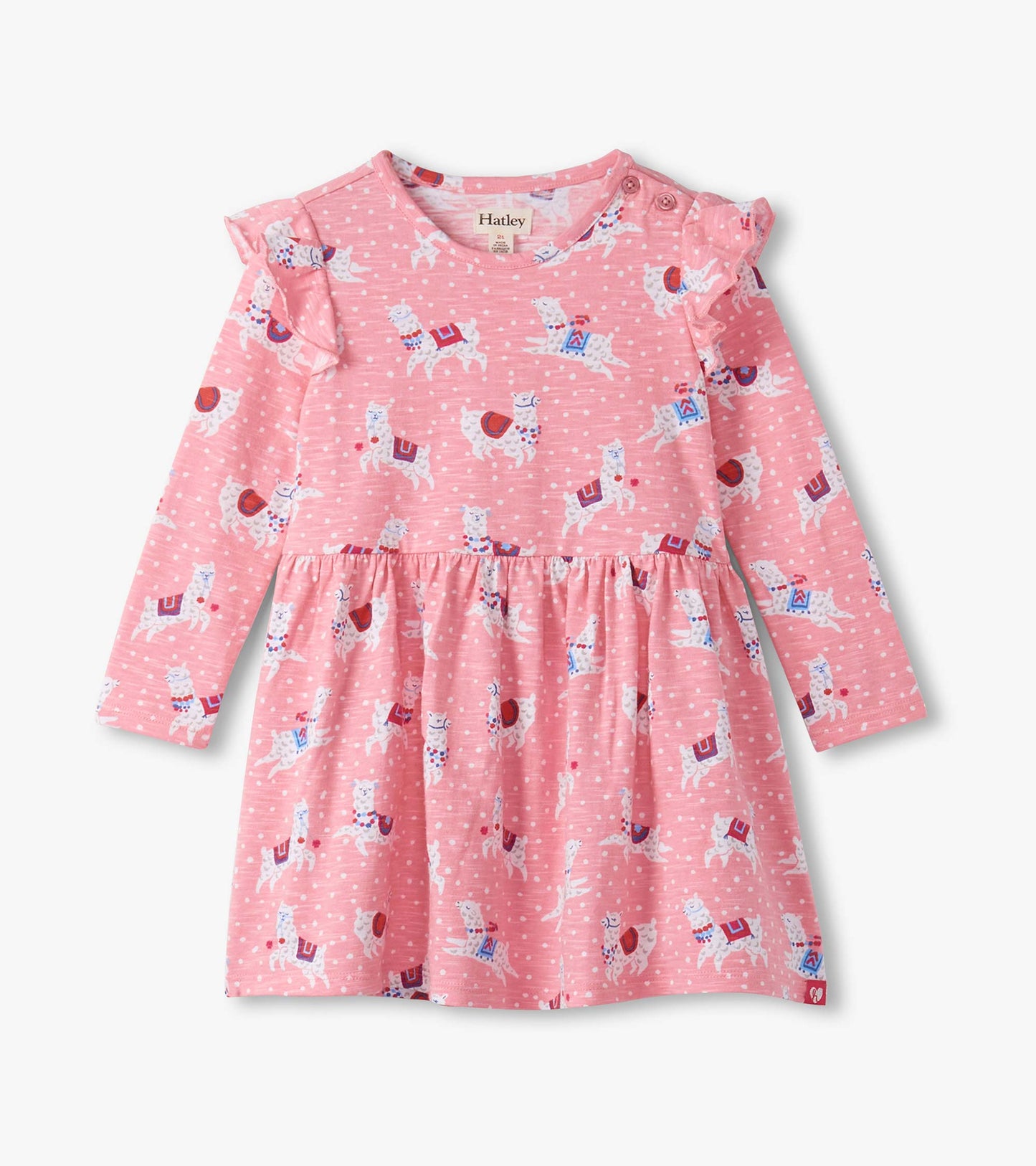 Baby & Toddler Girls Dancing Alpacas Ruffle Sleeve Dress and Legging Set