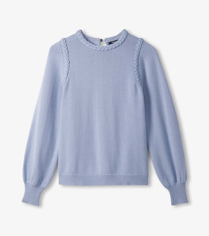 Braided Jumper - Bright Denim Blue