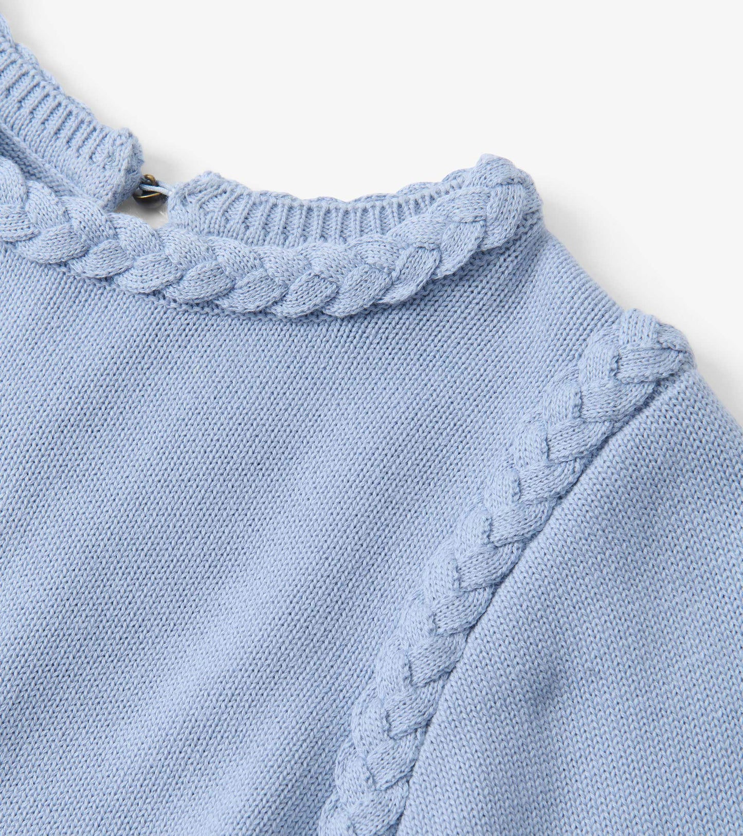 Braided Jumper - Bright Denim Blue