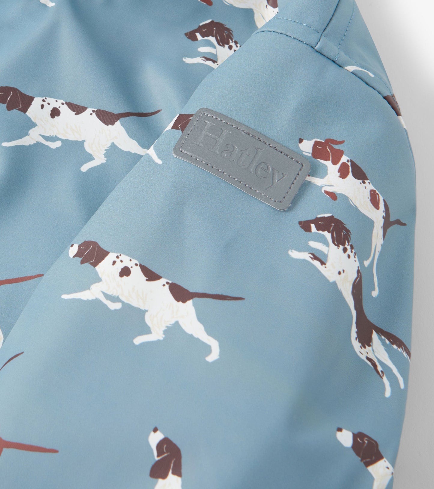 Boys Hunting Dogs Sherpa Lined Zip-Up Raincoat