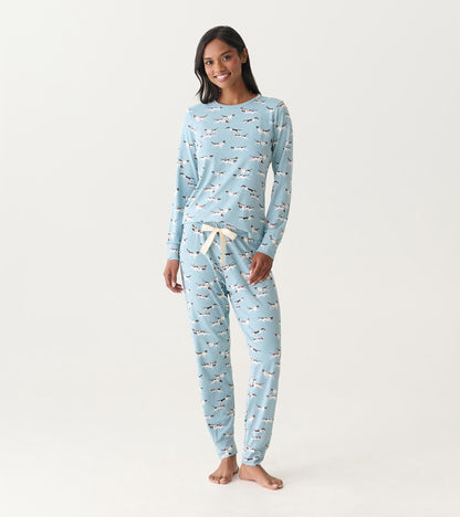 Women's Hunting Dogs Bamboo Pyjama Set