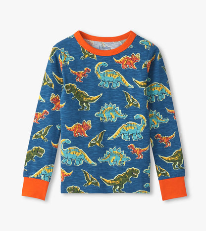 Boys Dino Roar Cotton Pyjama Set
