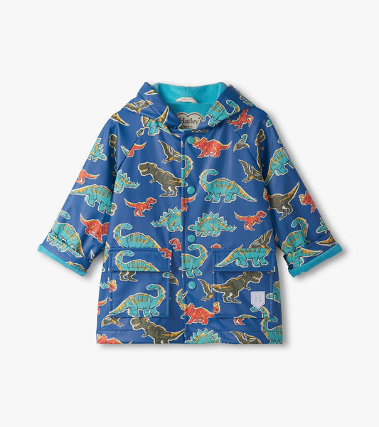 Baby & Toddler Boys Dino Roar Button-Up Raincoat