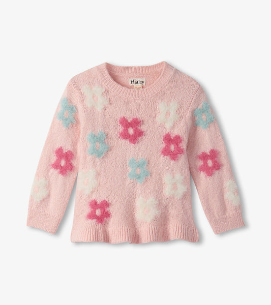 トップス andmary Rosie flower knit tops PNK ANDMARY】Rosie flower knit tops