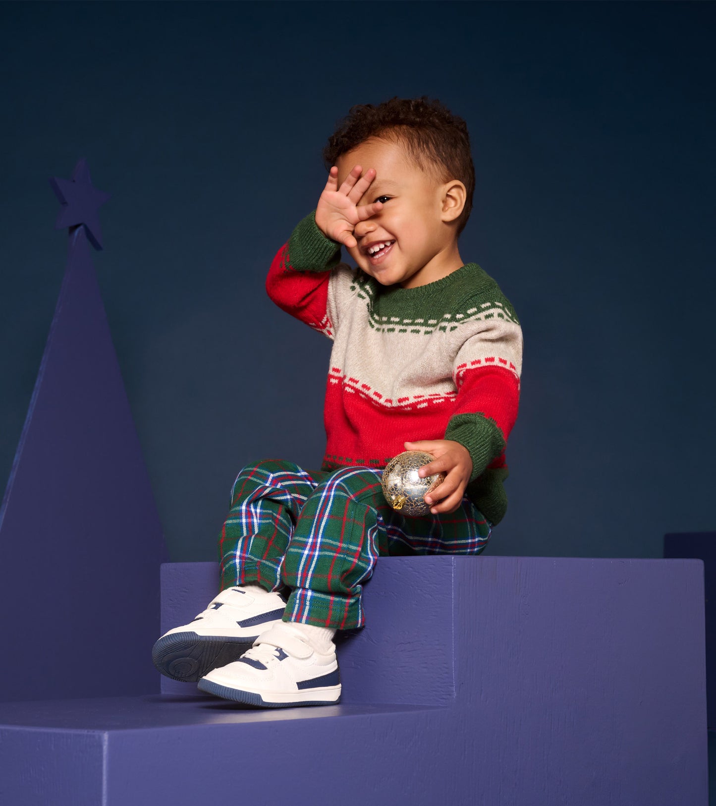 Baby & Toddler Boys Holiday Plaid Straight Leg Pants