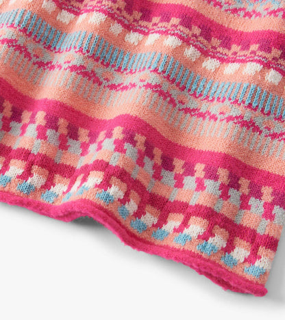 Girls Sunset Stripe Sweater Dress