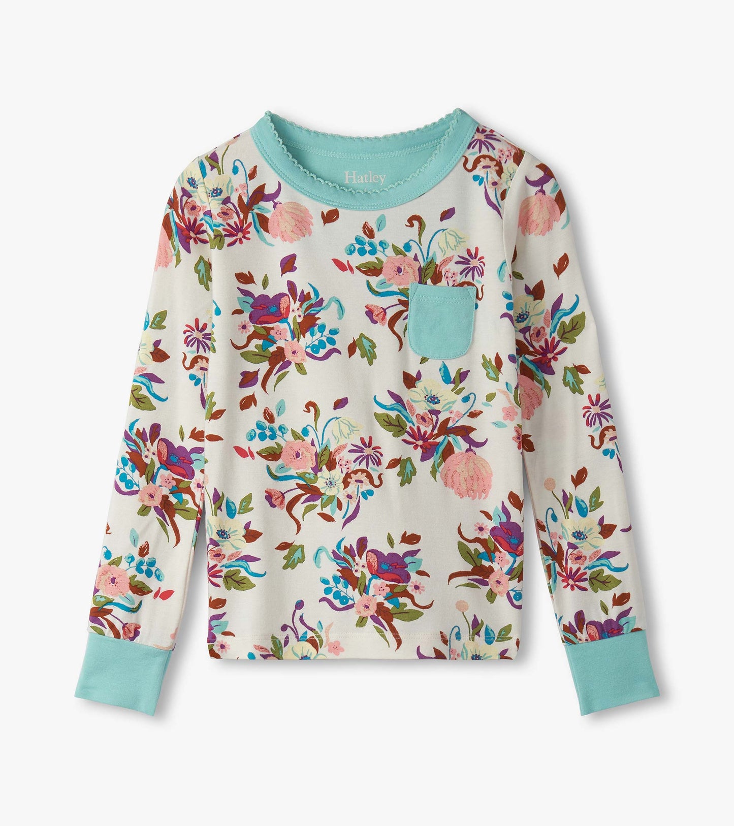 Girls Fall Floral Bamboo Pyjama Set