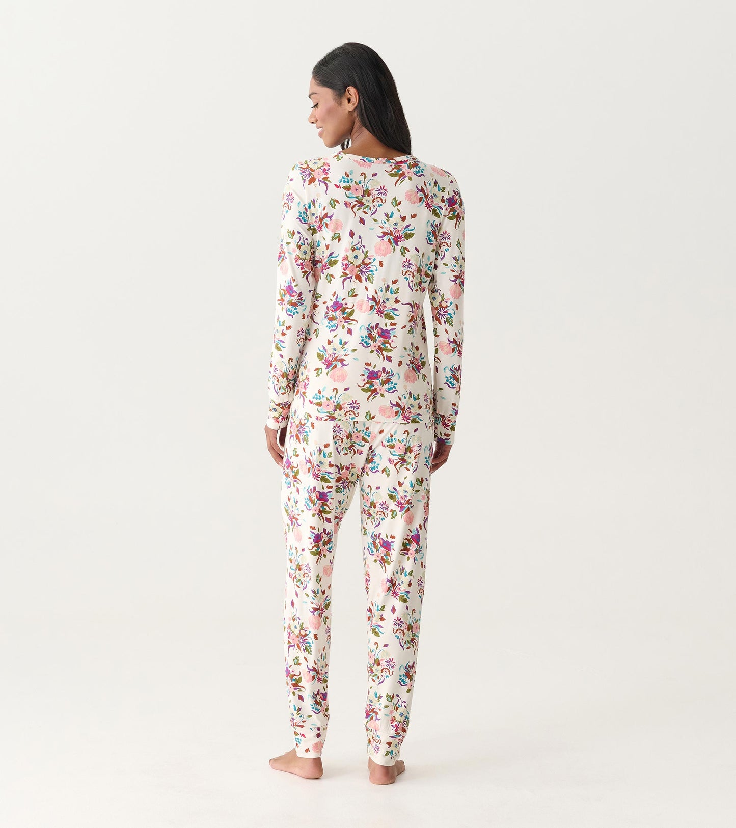 Women's Fall Floral Bamboo Pyjama Set