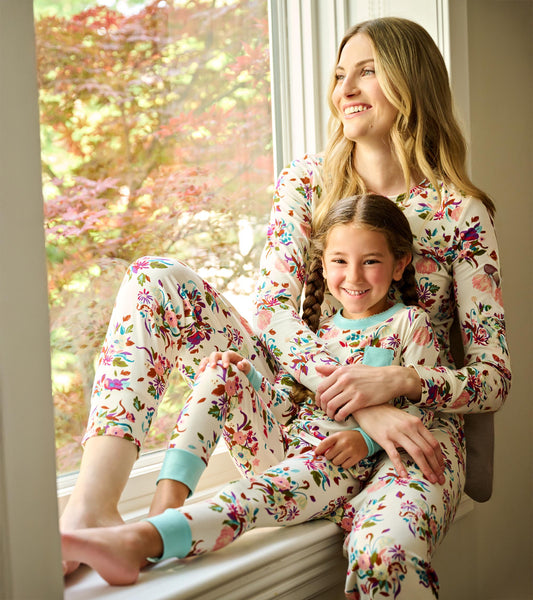 Women's Fall Floral Bamboo Pyjama Set