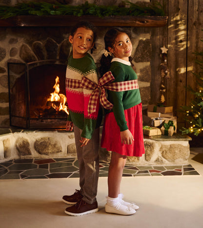 Boys Holiday Combo Crew Neck Sweater