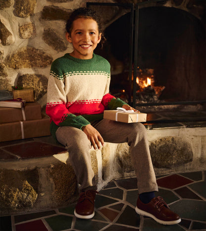 Boys Holiday Combo Crew Neck Sweater