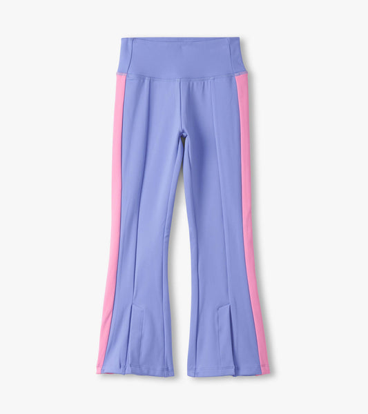 Girls Purple Active Flared Pants