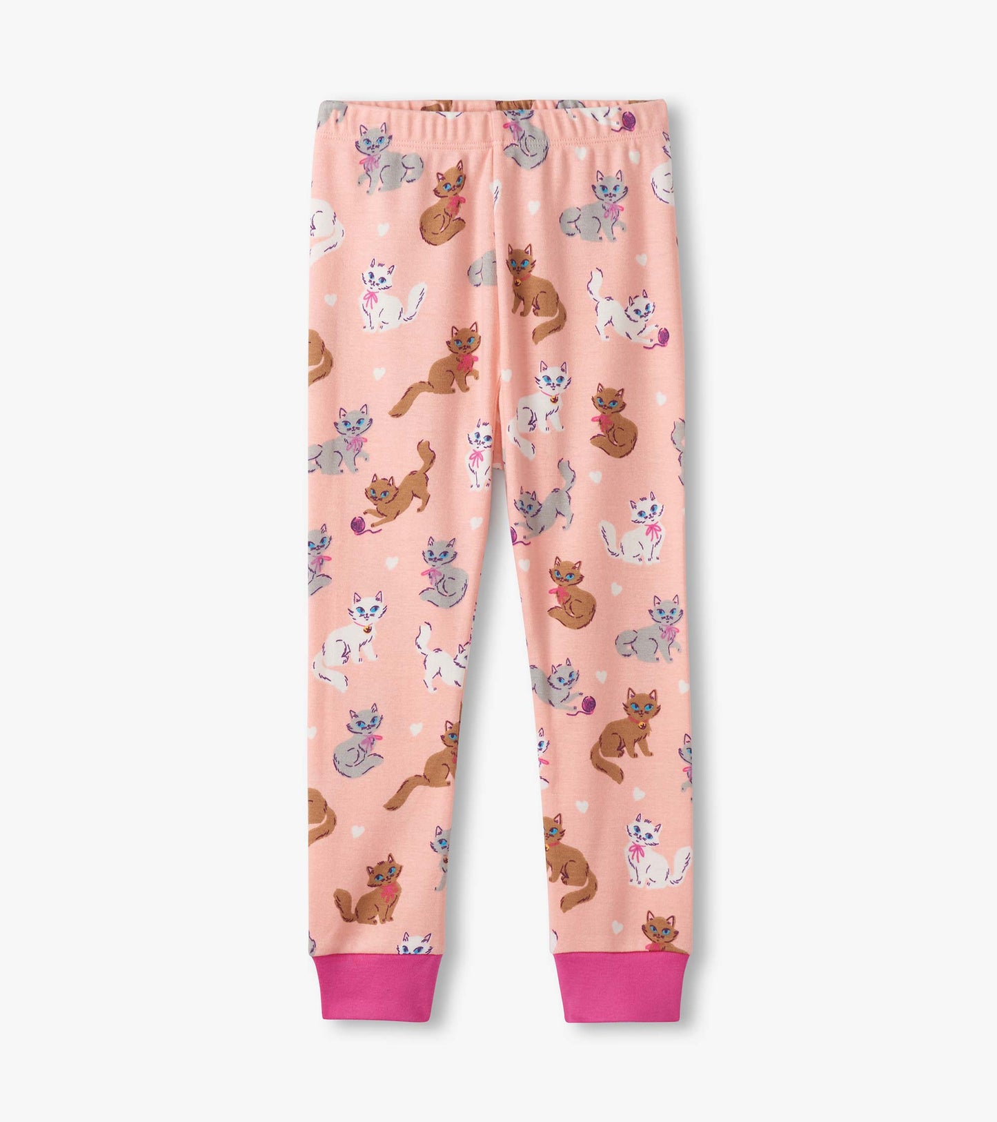 Girls Little Kitties Cotton Pyjama Set