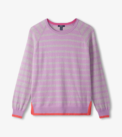 Olivia Jumper - Lilac Pink Stripes