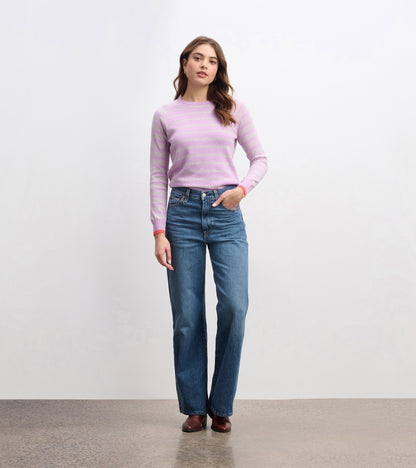 Olivia Jumper - Lilac Pink Stripes