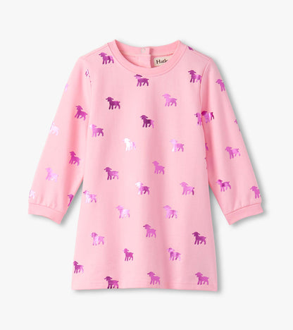 Baby & Toddler Girls Lamb Silhouette Dress and Legging Set