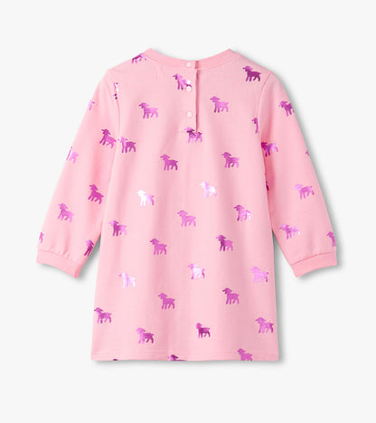 Baby & Toddler Girls Lamb Silhouette Dress and Legging Set