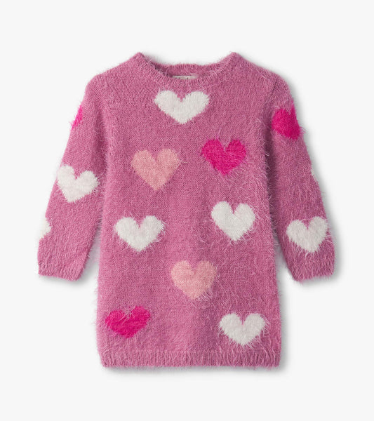 Baby & Toddler Girls Lovely Hearts Furry Dress