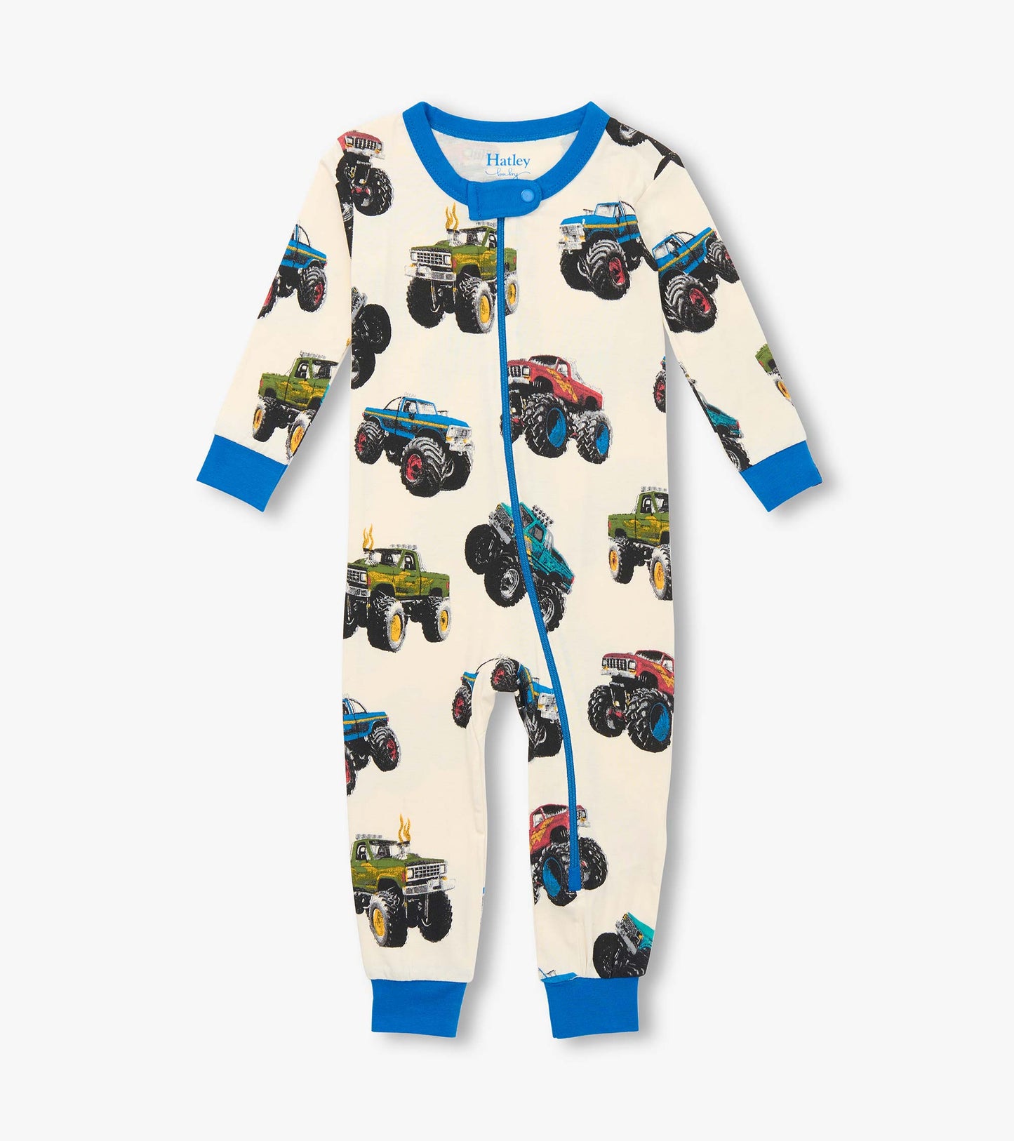 Baby Boys Mega Monster Trucks Bamboo Sleeper