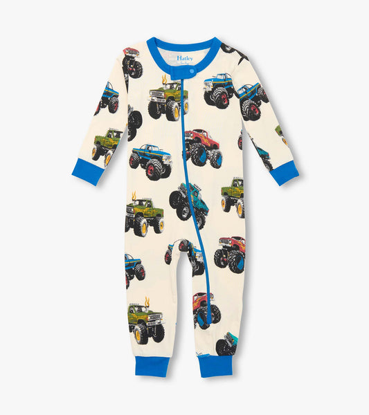 Baby Boys Mega Monster Trucks Bamboo Sleeper