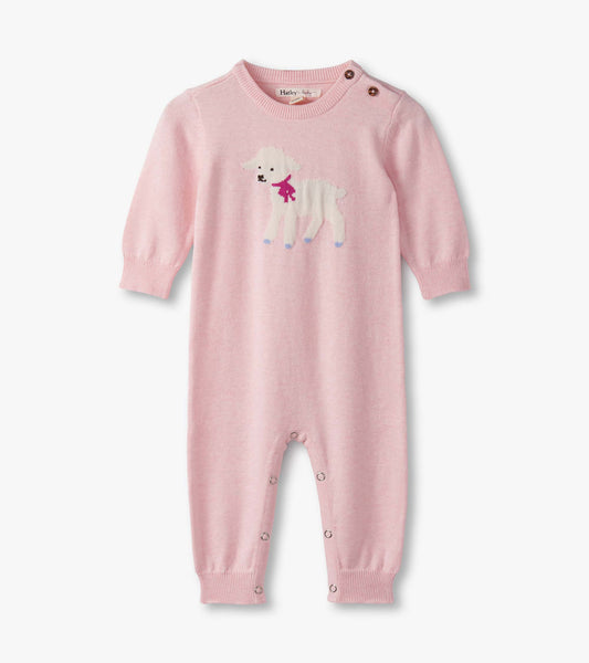 Baby Girls Sweet Lamb Sweater Romper Hatley