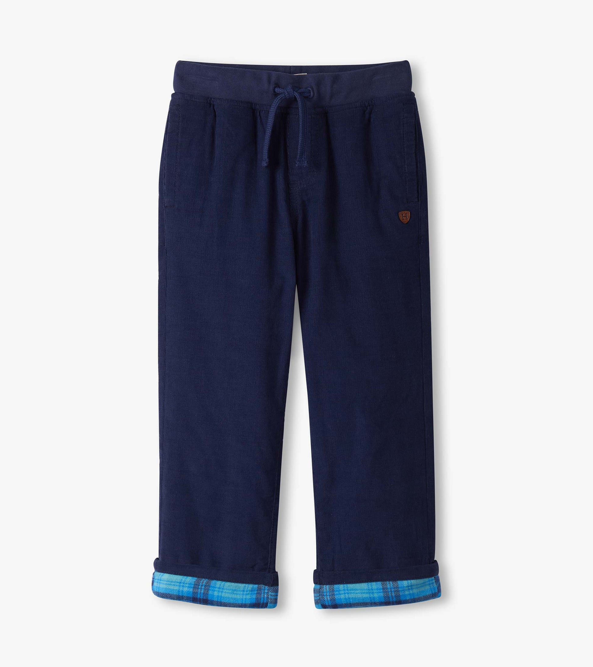 Boys Patriot Blue Pull-On Lined Corduroy Pants Hatley