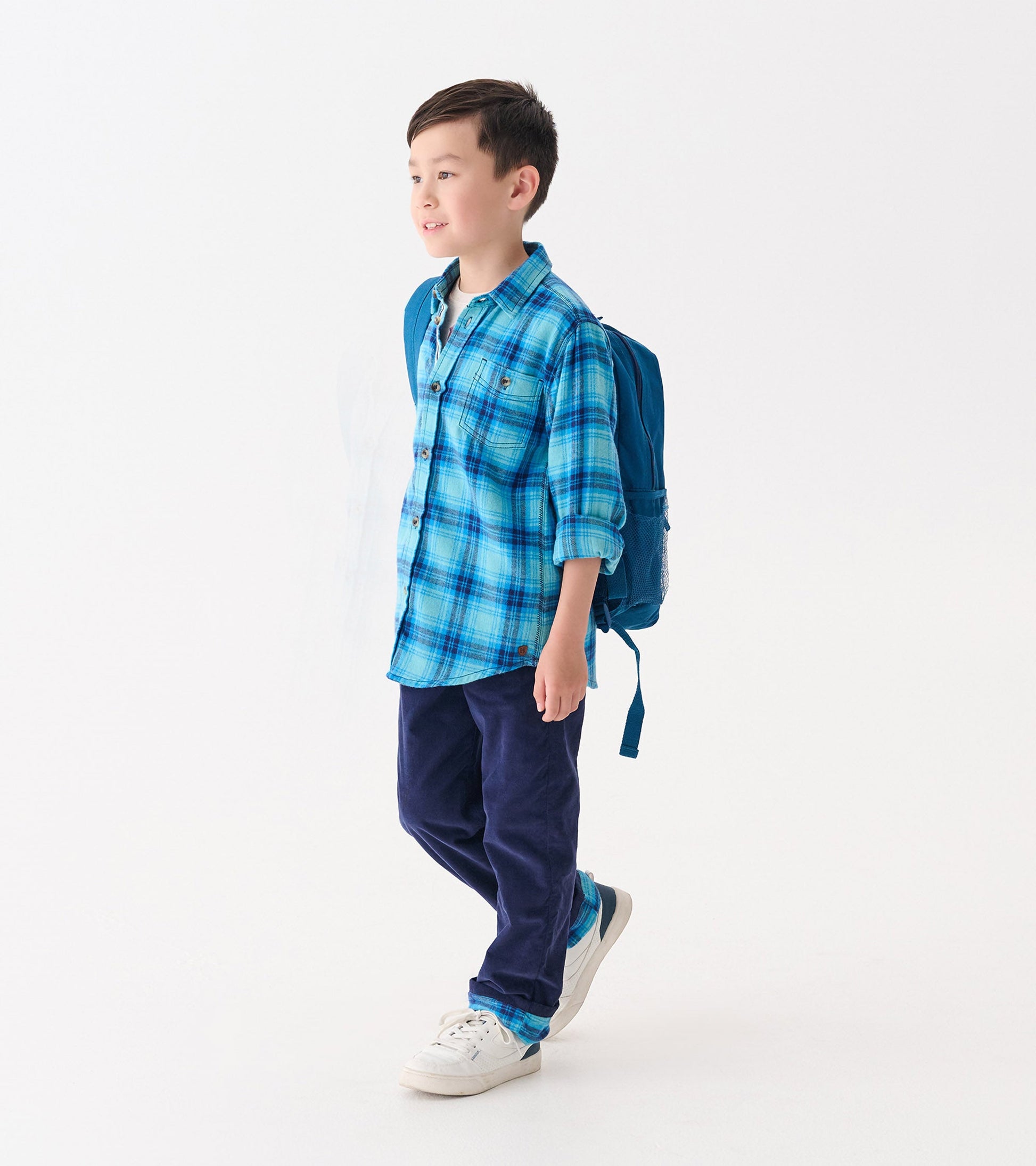 Boys Patriot Blue Pull-On Lined Corduroy Pants Hatley