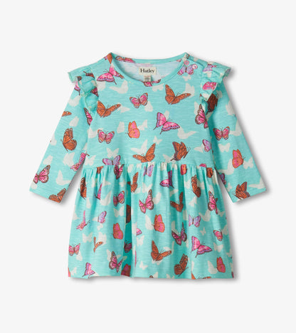 Baby & Toddler Girls Butterfly Ruffle Dress and Legging Set