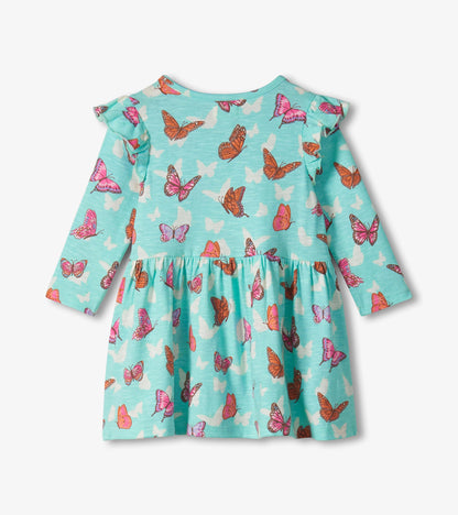 Baby & Toddler Girls Butterfly Ruffle Dress and Legging Set