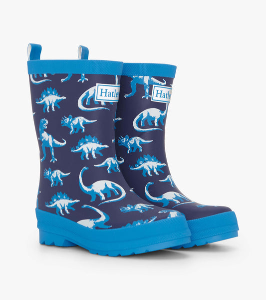 Boys Painted Dinos Matte Wellies