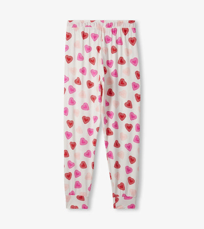 Women's Cut Out Hearts Bamboo Pyjama Set