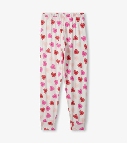 Women's Cut Out Hearts Bamboo Pyjama Set