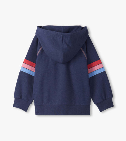 Girls Patriot Blue Zip-Up Hoodie