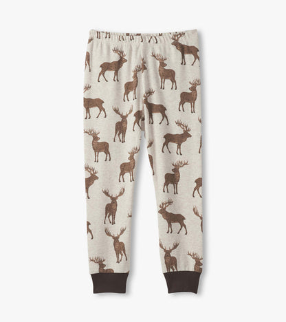 Boys Pine Brush Stags Cotton Pyjama Set