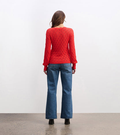 Iris Jumper - Ruby Red