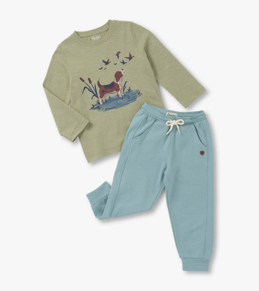 Baby & Toddler Boys Hunting Dogs Graphic Lounge Set Hatley