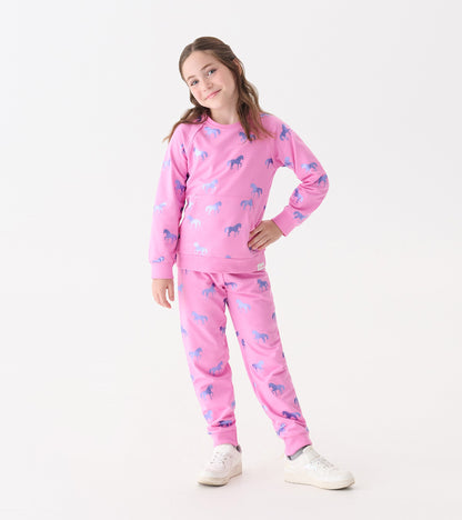 Girls Shimmer Horses Sweater