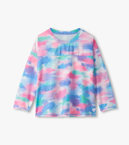Girls Sunset Long Sleeve Swing Shirt