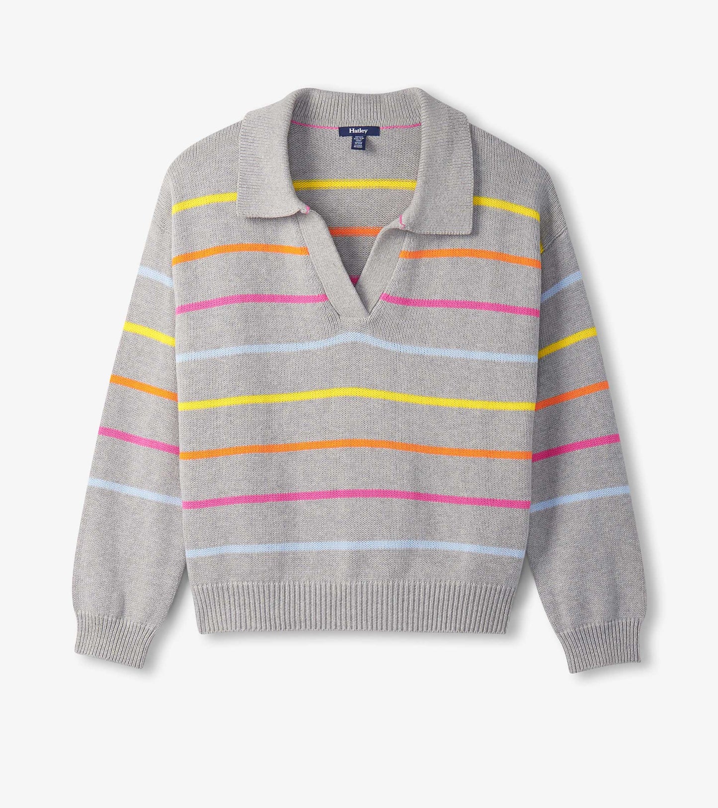 Johnny Collar Jumper - Sorbet Stripes