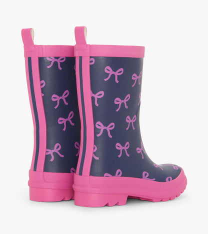 Girls Teeny Bows Matte Wellies