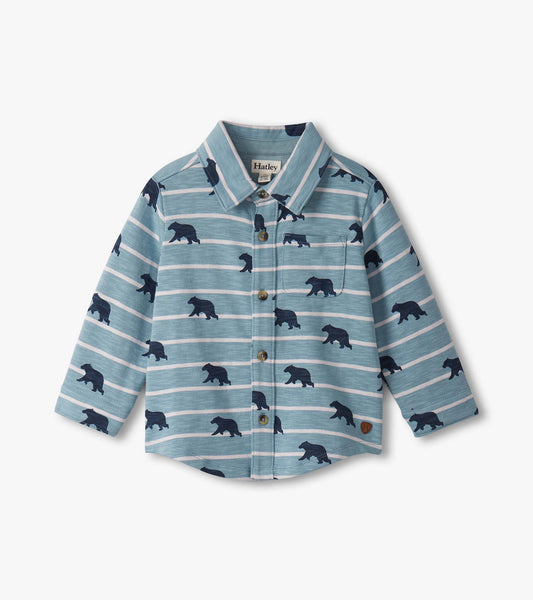 Baby & Toddler Boys Bear Button Down Shirt